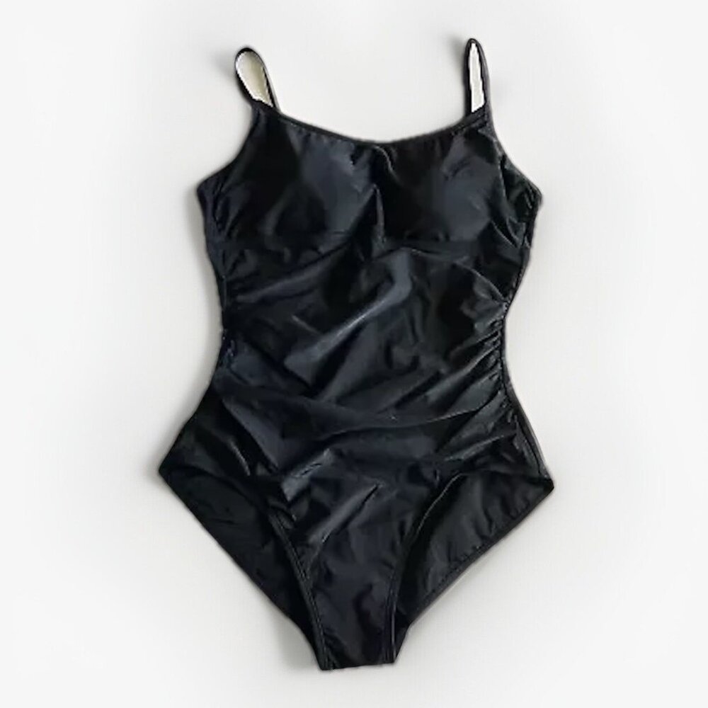 Kona Sol‎ Women's XL (16) Full Coverage Shirred Front One Piece Swimsuit - Picture 3 of 9